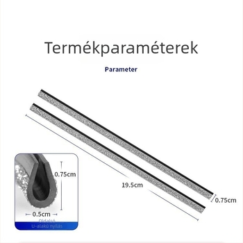 Autó légáramlás-dekoratív szalag gyémánt betéttel, PVC, univerzális, U-alakú csipesz, modell 606