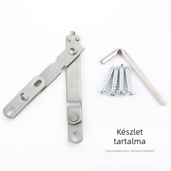 Felsőnyílású ablak korlátozó – 304 Rozsdamentes acél, szélvédő rúd, biztonsági zár, mikroventiláció