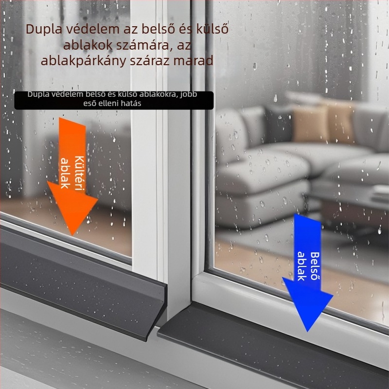 Ablak keret tömítő szalag – TPE elastomer, vízálló, modell 023/024, OEM logó