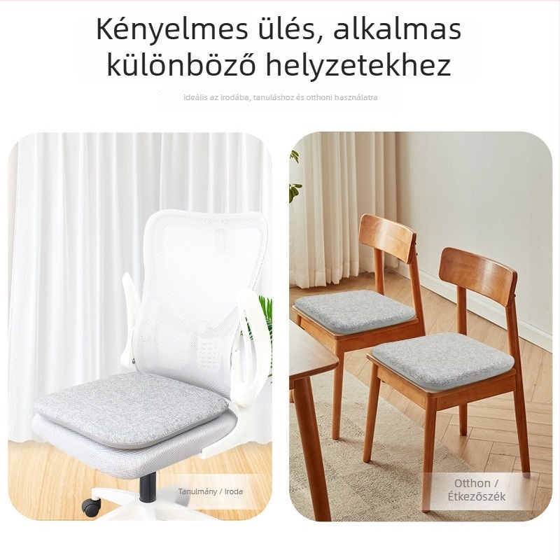 Memóriahab ülőpárna irodai székre, puha, magasságot növelő, vastagított, tartós, diákoknak, étkezőszékeknek és autóhasználatra