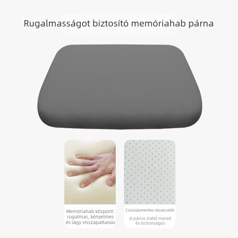 Memóriahab ülőpárna irodai székre, puha, magasságot növelő, vastagított, tartós, diákoknak, étkezőszékeknek és autóhasználatra