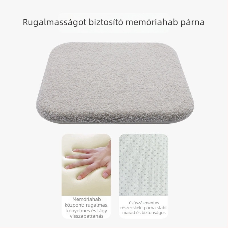 Memóriahab ülőpárna irodai székre, puha, magasságot növelő, vastagított, tartós, diákoknak, étkezőszékeknek és autóhasználatra