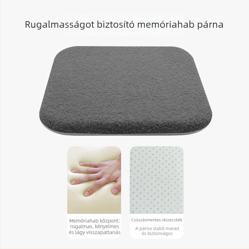 Memóriahab ülőpárna irodai székre, puha, magasságot növelő, vastagított, tartós, diákoknak, étkezőszékeknek és autóhasználatra