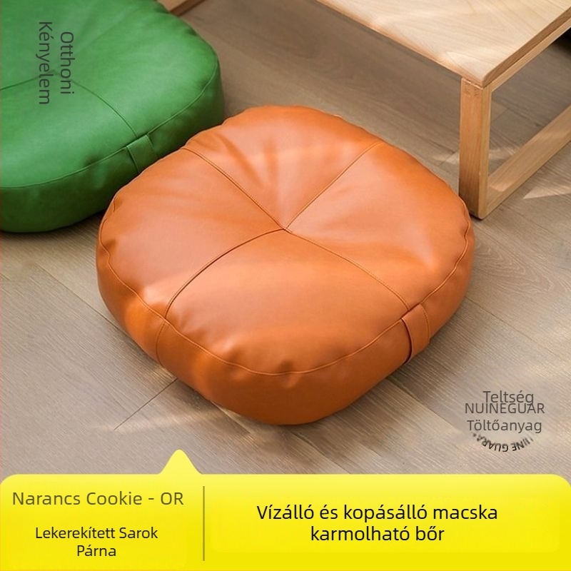 Bőr földre helyezhető párna japán tatami stílusban, minimalist design, nappaliba, hálószobába vagy erkélyre