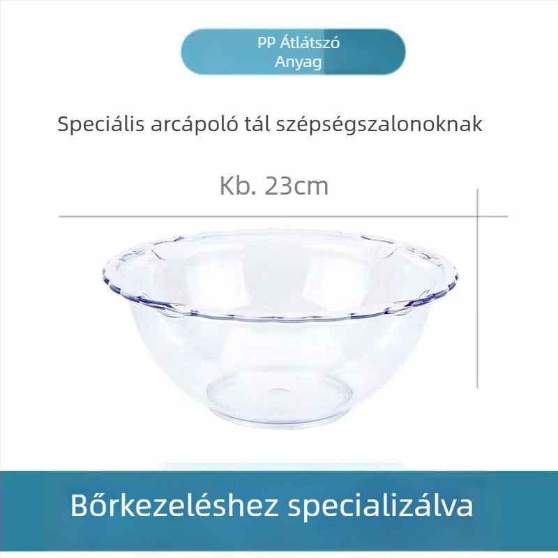 Átlátszó kis műanyag arcmosó tál, koreai bőrápolási eszközök