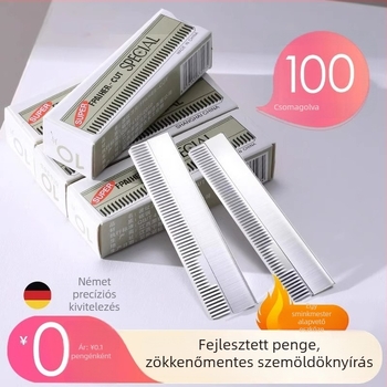 Rozsdamentes acél szemöldök-trimmelő készlet – sminkeseknek és férfiaknak és nőknek, kezdőbarát