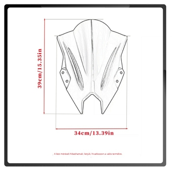 Df167 Polikarbonát motorkerékpár szélvédő Kawasaki Ninja 500 EX/SE (2024-2025)