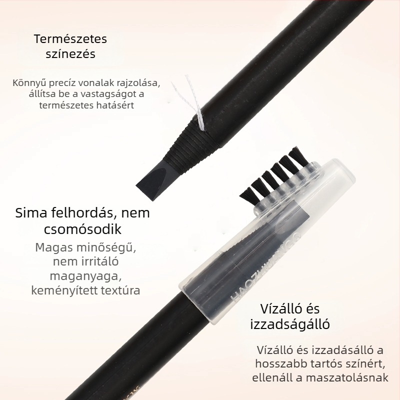 Good makeup Professzionális szemöldök ceruza kemény hegye, vízálló, hosszú tartósságú, fakulásmentes, ultra-vékony szemöldök vonal, sminkmestereknek — 1 db