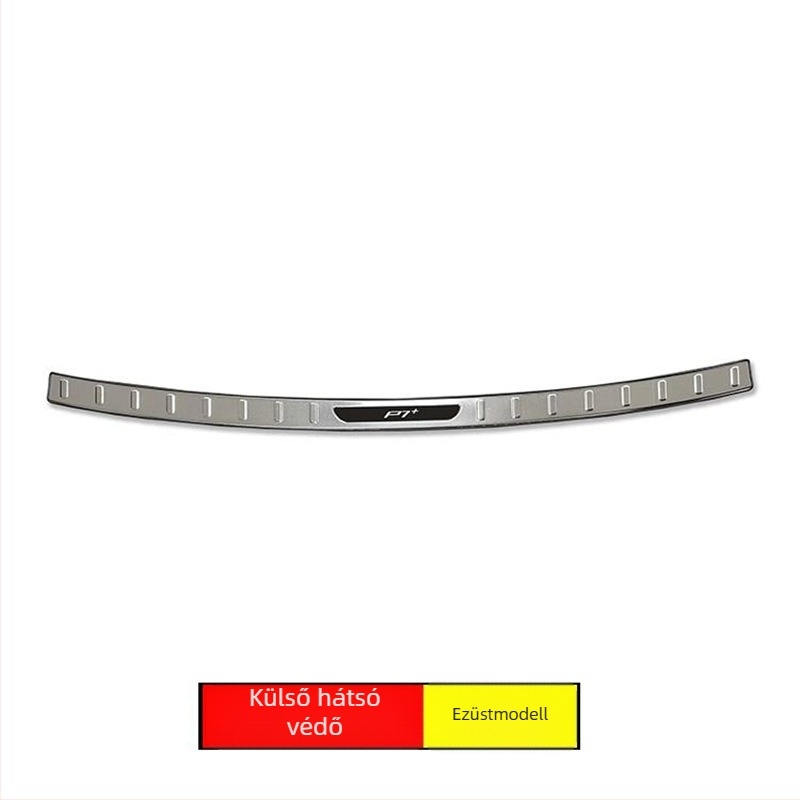 Xpeng P7+ csomagtérajtó küszöbprofil rozsdamentes acélból — hátsó védő, karcolás elleni kiegészítő a P7+-hoz