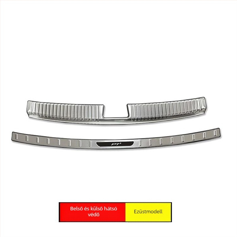 Xpeng P7+ csomagtérajtó küszöbprofil rozsdamentes acélból — hátsó védő, karcolás elleni kiegészítő a P7+-hoz