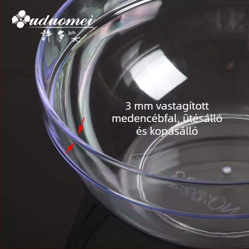 Arctisztító medence – átlátszó műanyag, kör alakú, kis méretű, spa és mindennapi használatra