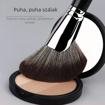 Sarló alakú kontúr ecset arcra, ultra-puhák nylon szálak, ferde fej a kontúrokhoz, hosszú fa nyél