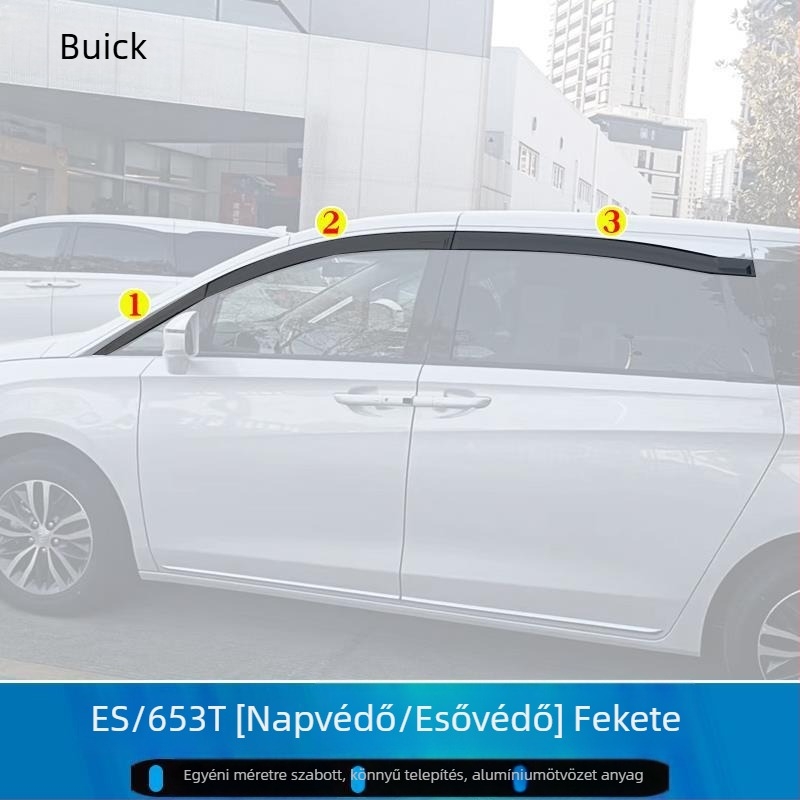 Esővédő szemöldök Buick GL8 ES/653T/652T-hez — Just Right, Anyag: Egyéb, Testreszabás: Elérhető