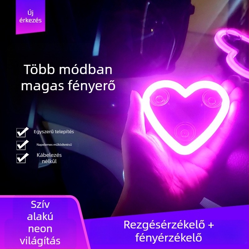 Műanyag autómatrica geometriai mintával, rögzítés szívócsészével az autó oldalára