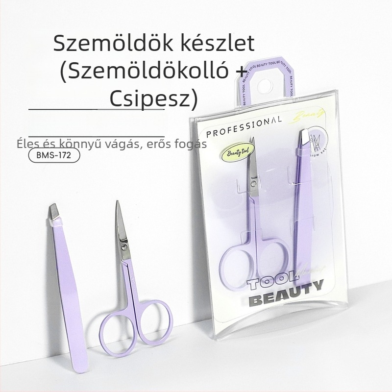 Etif szemöldök formázó készlet: szemöldök-trimmer, olló és klipsz, PC anyag