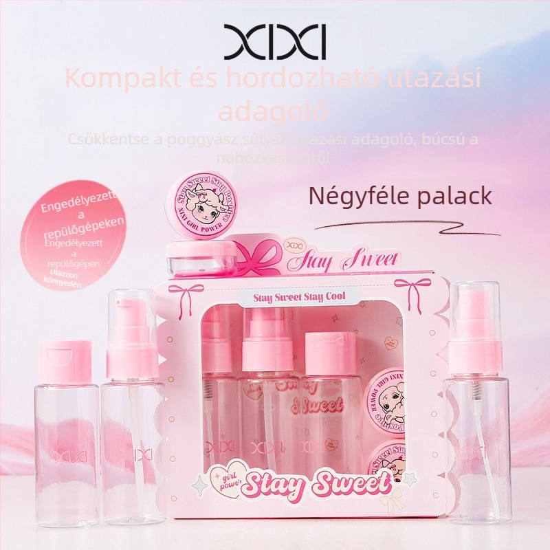 Xixi 5-darabos többfunkciós adagoló üveg készlet, könnyű és hordozható utazáshoz
