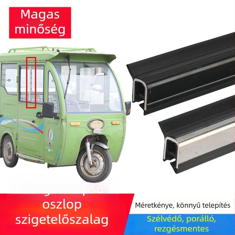 Ajtó- és ablak-tömítés – gumi, univerzális, elektromos zárt háromkerekű járműhöz