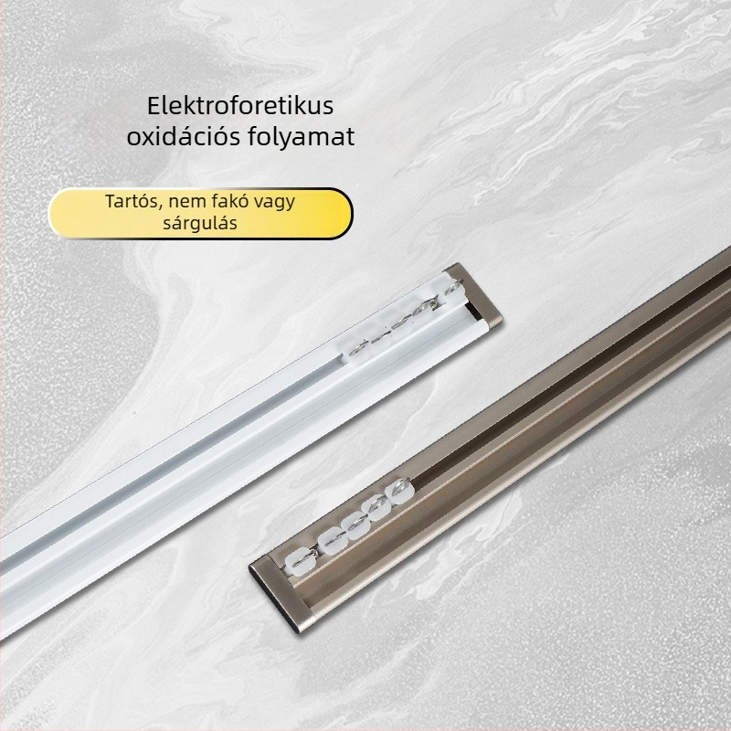 Wr676 függöny sín, alumínium ötvözet, felső szerelésű sín, típus: felakasztás, modern minimalista stílus