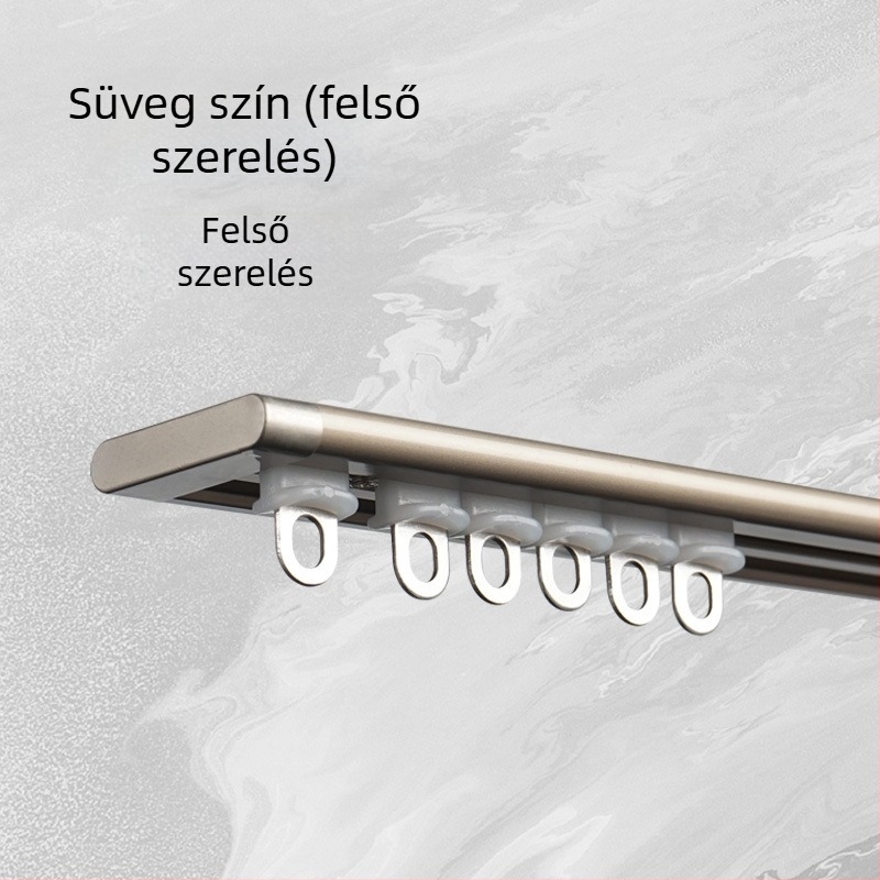 Wr676 függöny sín, alumínium ötvözet, felső szerelésű sín, típus: felakasztás, modern minimalista stílus