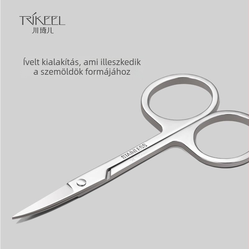 Szemöldökformázó készlet – rozsdamentes acél szemöldökolló és csipesz, 2 darabos smink-készlet, márka Trikeel/Sichuan Qier