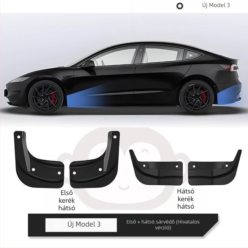 Kerékdob a Tesla Model Y/Model 3-hoz (új verzió) – dekoratív módosító kiegészítő automata hajtású járművekhez