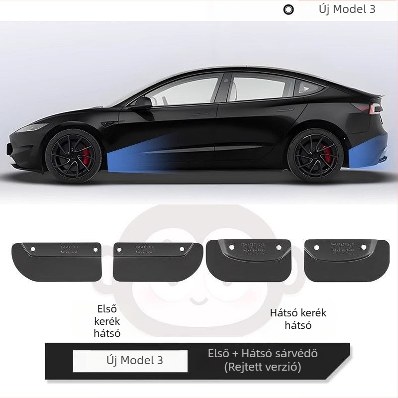 Kerékdob a Tesla Model Y/Model 3-hoz (új verzió) – dekoratív módosító kiegészítő automata hajtású járművekhez