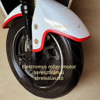 Univerzális sárvédővédő csík elektromos rollerekhez, motorkerékpárokhoz és háromkerekűekhez – PVC öntapadó, karcolásálló, dekoratív él