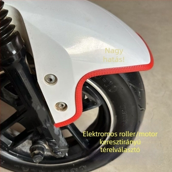 Univerzális sárvédővédő csík elektromos rollerekhez, motorkerékpárokhoz és háromkerekűekhez – PVC öntapadó, karcolásálló, dekoratív él