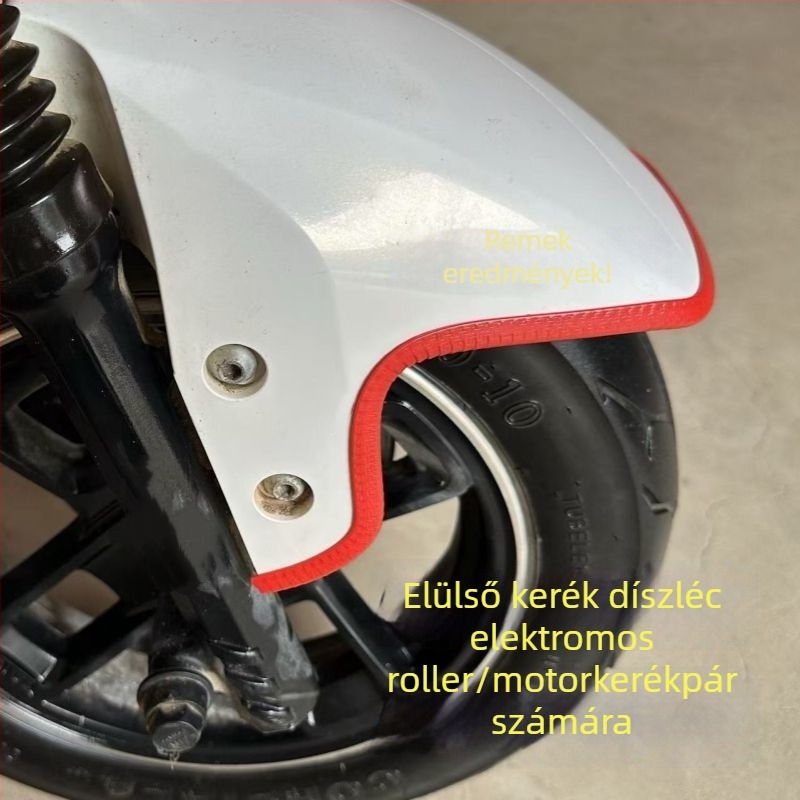 Univerzális sárvédővédő csík elektromos rollerekhez, motorkerékpárokhoz és háromkerekűekhez – PVC öntapadó, karcolásálló, dekoratív él