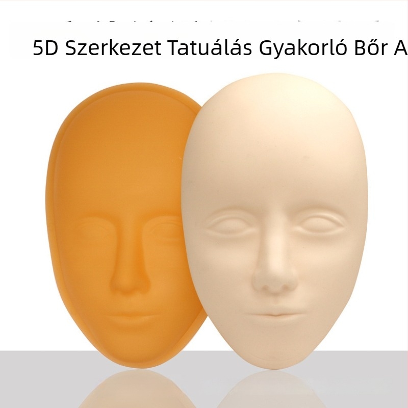 5D szilikon arcgyakoroló bőr leválasztható alaprésszel – szemöldök tetoválás gyakorlásához