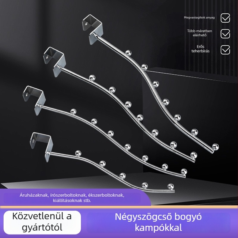 Hetes gyöngyös ruhafogas, 25 mm négyzet keresztmetszetű csővel – erkélyvédő korlát, kollégiumi szobához