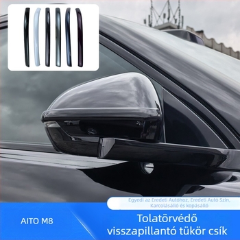 Az Aito M8-hoz tervezett visszapillantó tükör védőcsík, az autó eredeti színéhez illeszkedő külső díszítés, karcolás elleni védelem kiegészítő.