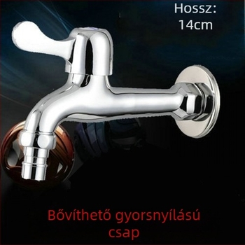 Egyszerű hideg vízcsap, cinkötvözet testtel, hosszabb kifolyócső, modell 6712, szeleptest rézből