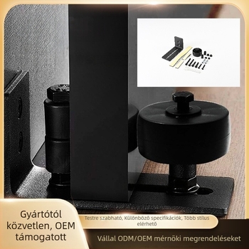 Lengésgátló stopper csúszó ajtókhoz, vasból készült, alkalmas fa és alumínium ajtókhoz, testreszabható feldolgozás, felület polírozása és porfestés