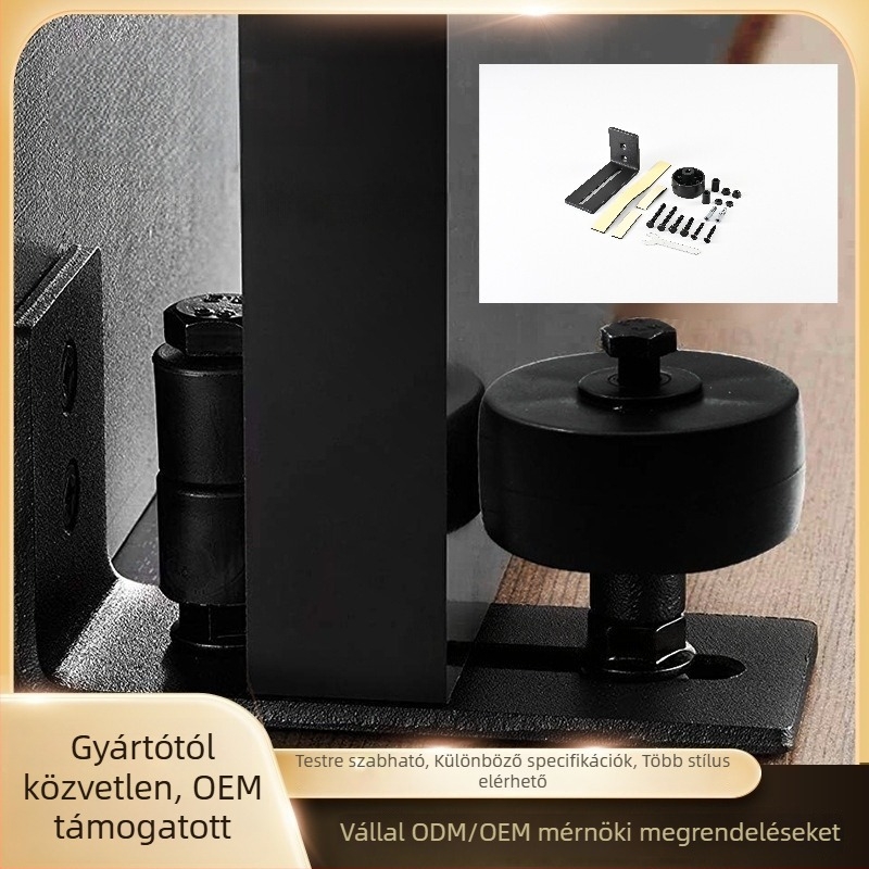 Lengésgátló stopper csúszó ajtókhoz, vasból készült, alkalmas fa és alumínium ajtókhoz, testreszabható feldolgozás, felület polírozása és porfestés