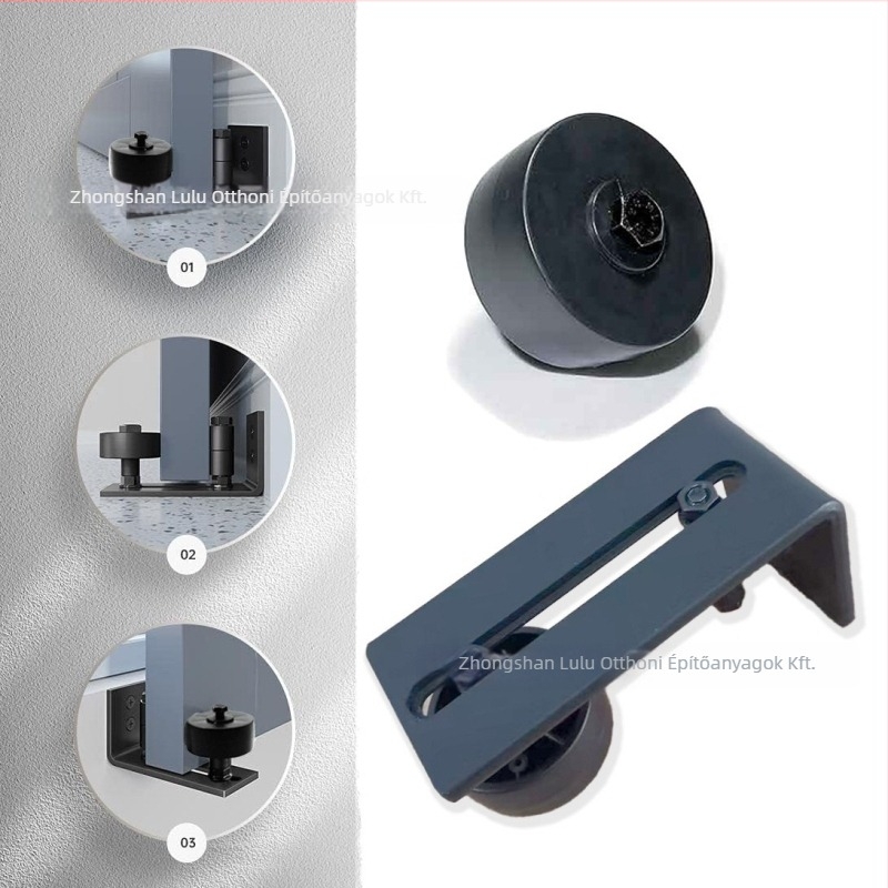 Lengésgátló stopper csúszó ajtókhoz, vasból készült, alkalmas fa és alumínium ajtókhoz, testreszabható feldolgozás, felület polírozása és porfestés