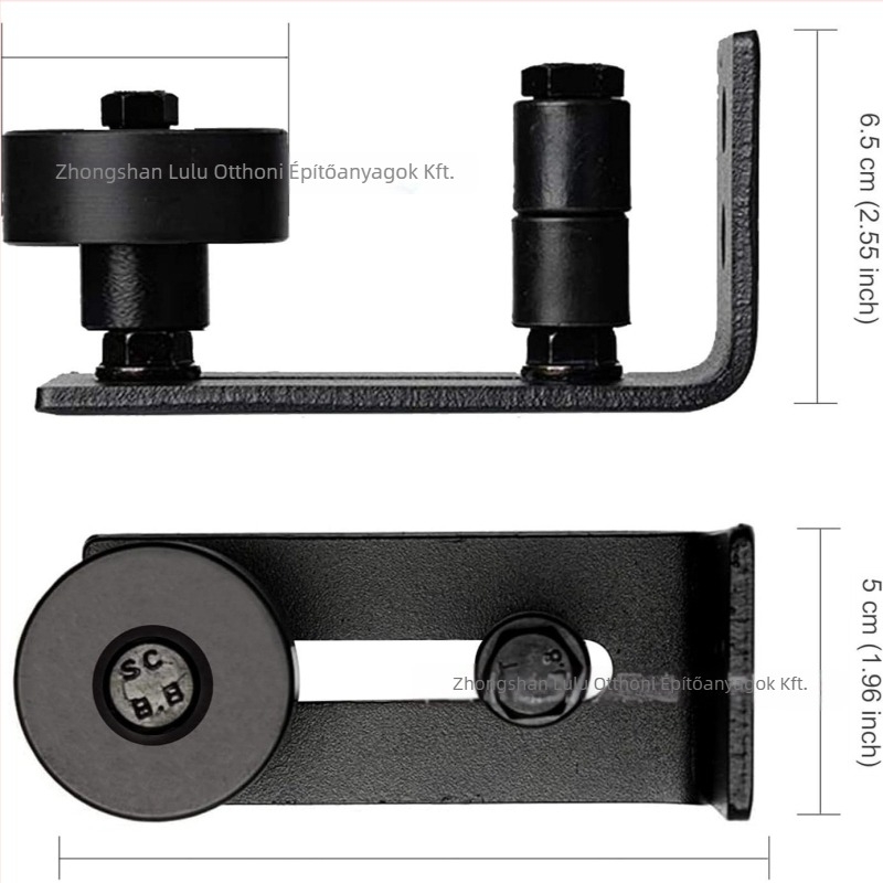 Lengésgátló stopper csúszó ajtókhoz, vasból készült, alkalmas fa és alumínium ajtókhoz, testreszabható feldolgozás, felület polírozása és porfestés