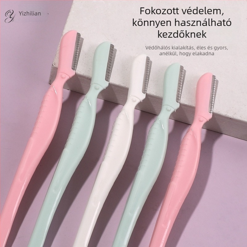Izilin 3 részes szemöldökvágó készlet – műanyag és rozsdamentes acél pengékkel, eredet: Jinhua, mindennapi használatra