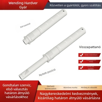 Szekrényajtóhoz rejtett mágneses érintőzár hardver, modell 048, ABS, injekciós öntés, modern minimalista stílus