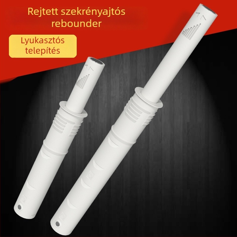 Szekrényajtóhoz rejtett mágneses érintőzár hardver, modell 048, ABS, injekciós öntés, modern minimalista stílus