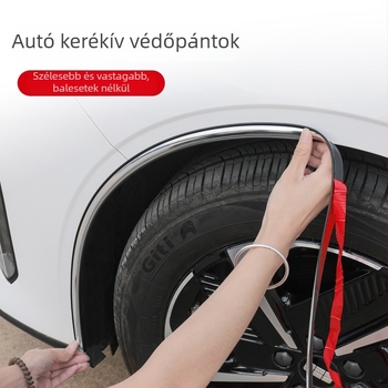 Yasi ni PVC kerékívvédő, univerzális autóhoz, elektroplating modell, testreszabható, karcolás elleni szalag