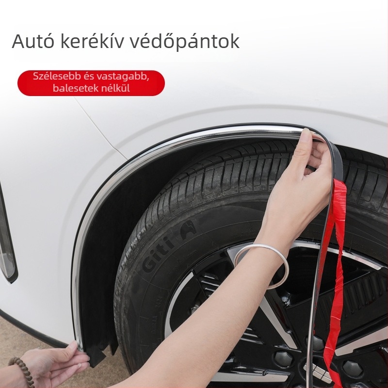Yasi ni PVC kerékívvédő, univerzális autóhoz, elektroplating modell, testreszabható, karcolás elleni szalag