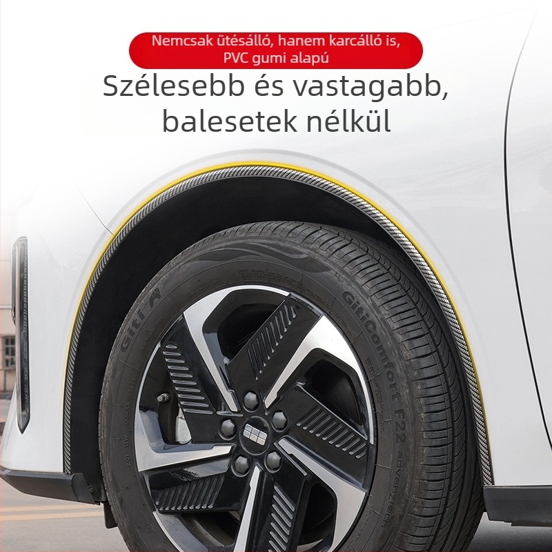 Yasi ni PVC kerékívvédő, univerzális autóhoz, elektroplating modell, testreszabható, karcolás elleni szalag