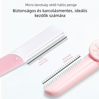 Marianne szemöldöknyíró, 3 darab, csúszásmentes fogantyú, ABS + rozsdamentes acél, modell 0413