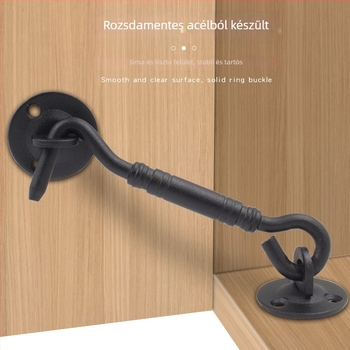 Rozsdamentes acél ablakkampó, matt felület, modell 52515, márka Dinit, stílus: modern minimalizmus / könnyű luxus