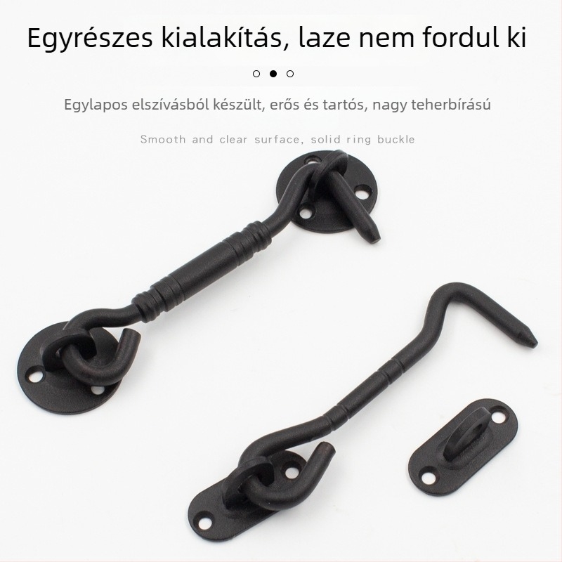 Rozsdamentes acél ablakkampó, matt felület, modell 52515, márka Dinit, stílus: modern minimalizmus / könnyű luxus
