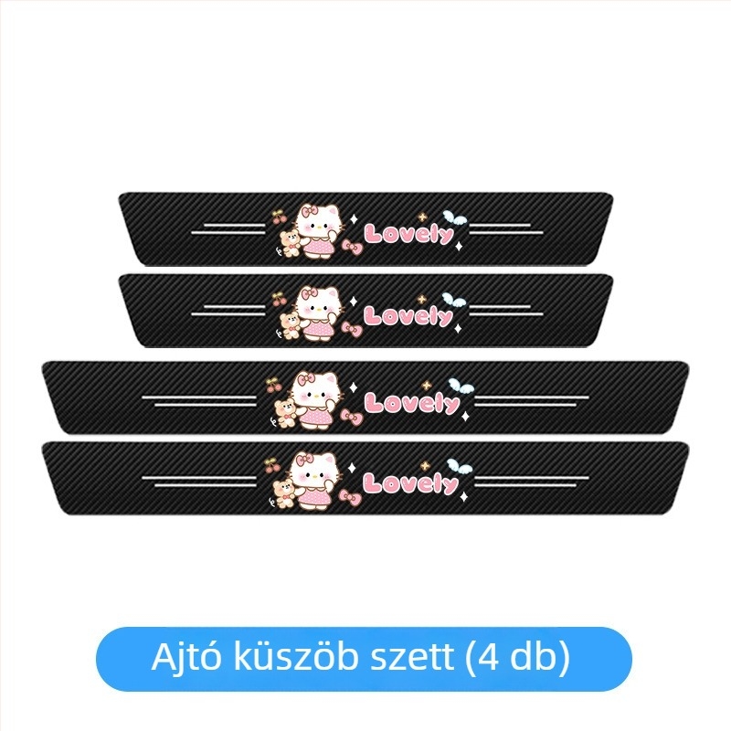 Szénszálas autó küszöbvédő - univerzális küszöbvédő, modell: szénszálas küszöb, anyag: szénszálas, testreszabás elérhető