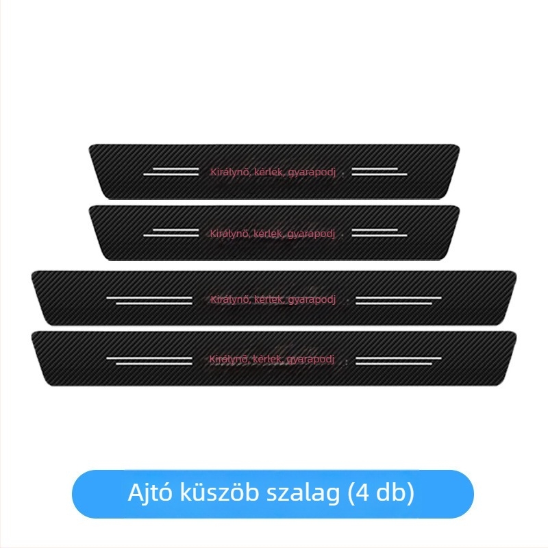 Szénszálas autó küszöbvédő - univerzális küszöbvédő, modell: szénszálas küszöb, anyag: szénszálas, testreszabás elérhető