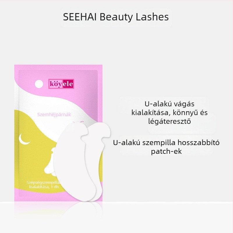 SEEHA Szempilla-hosszabbításra szolgáló eszköz izolációs és eltávolító párnával alsó szempillákhoz (1 db)