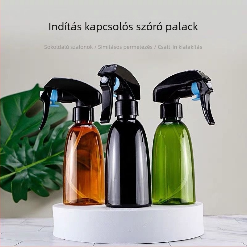 Fodrász spray palack acélgolyóval – Xingling, 1 db, fodrászszalonhoz